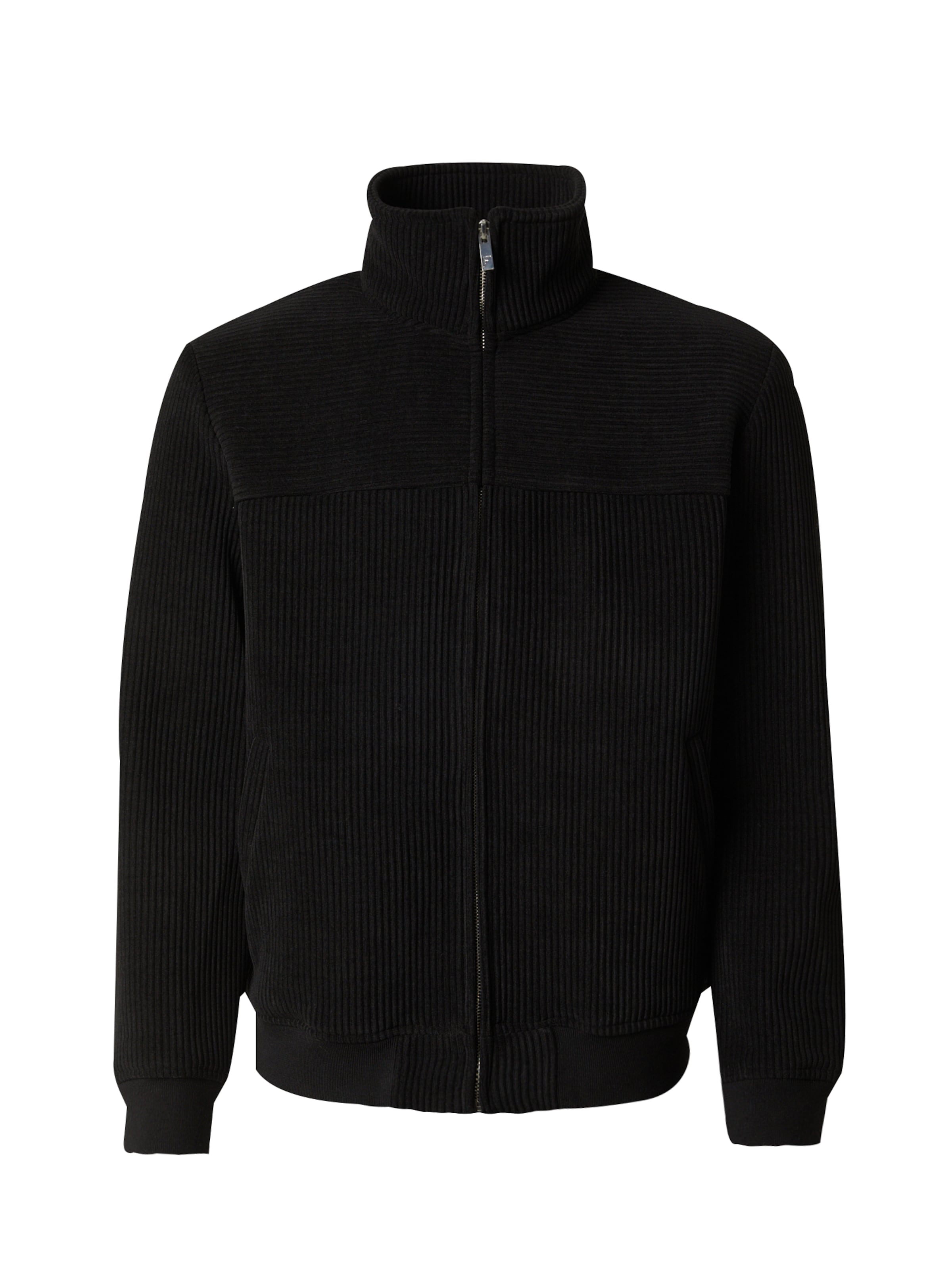 DAN FOX APPAREL Prehodna jakna 'Maurice' | črna barva, Prikaz izdelka