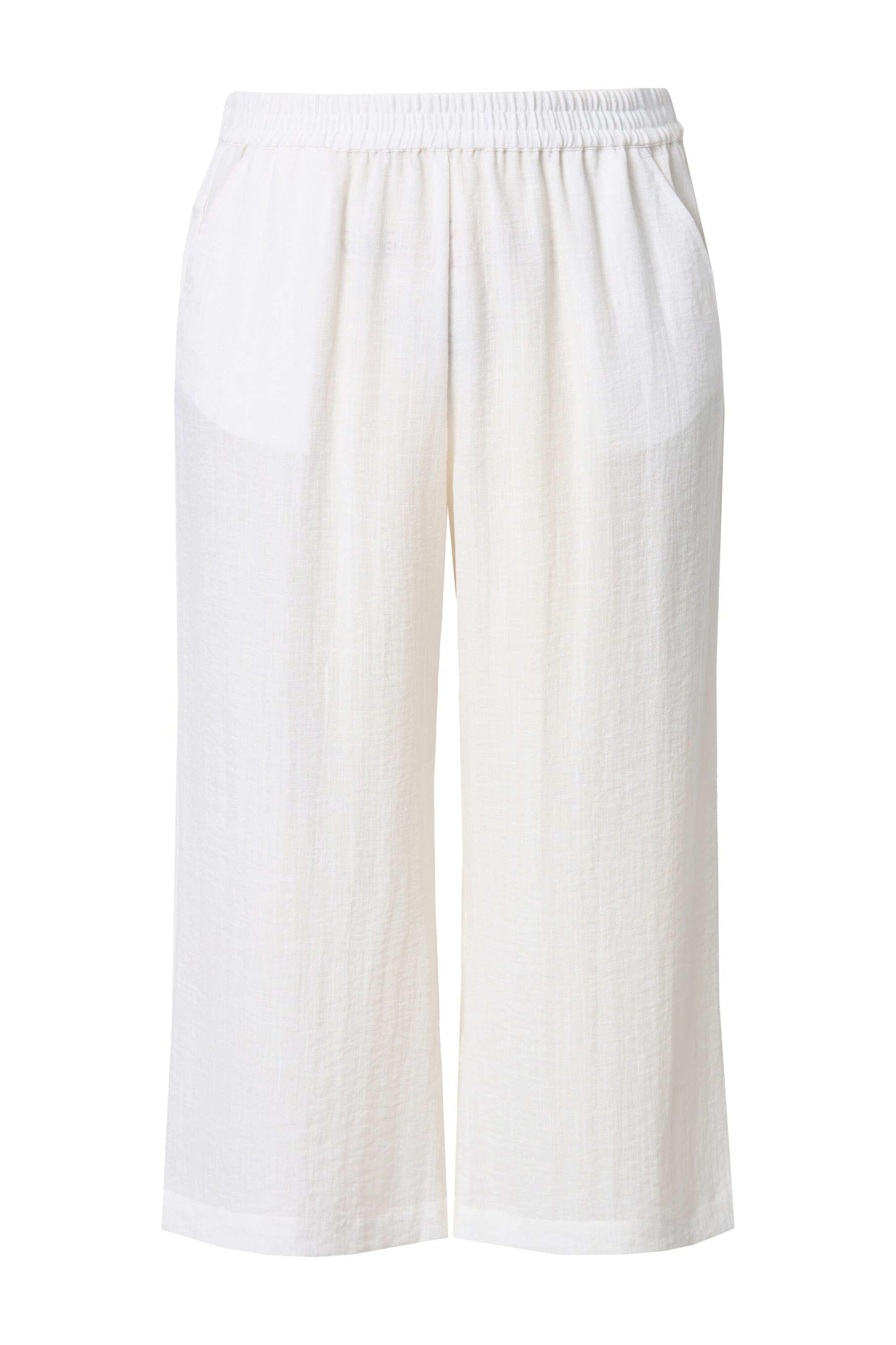 Ulla Popken Trousers in White: front