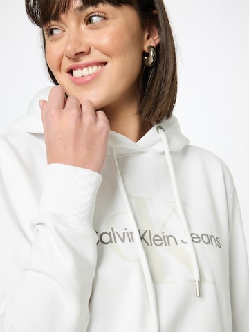 Calvin Klein Jeans Mikina – bílá