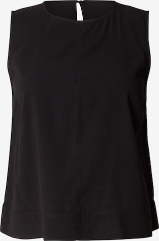 ONLY Carmakoma Topp 'CARDORSI ARIS', värv must: eest vaates