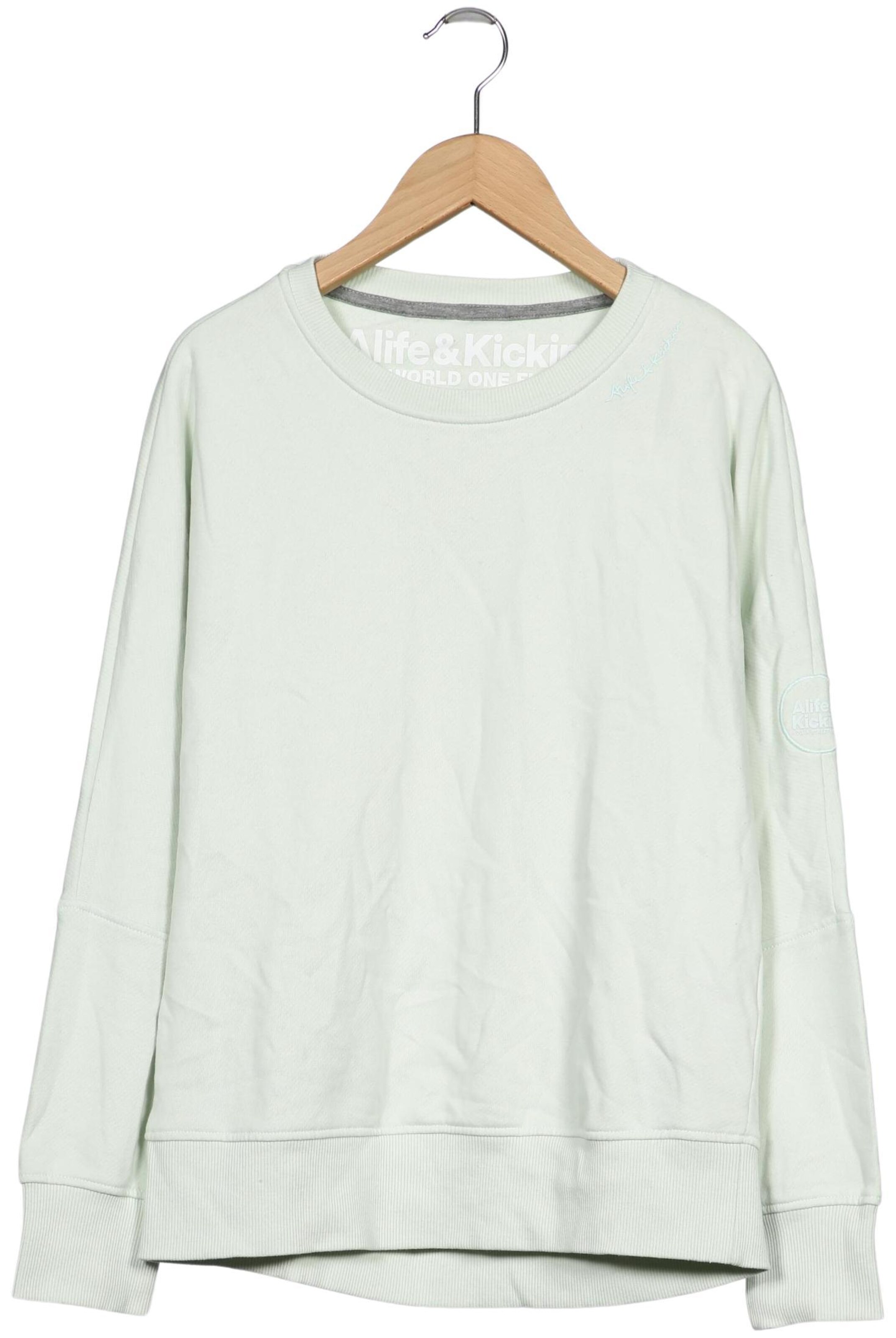 alife & kickin Sweatshirt & Zip-Up Hoodie in M in Green: front