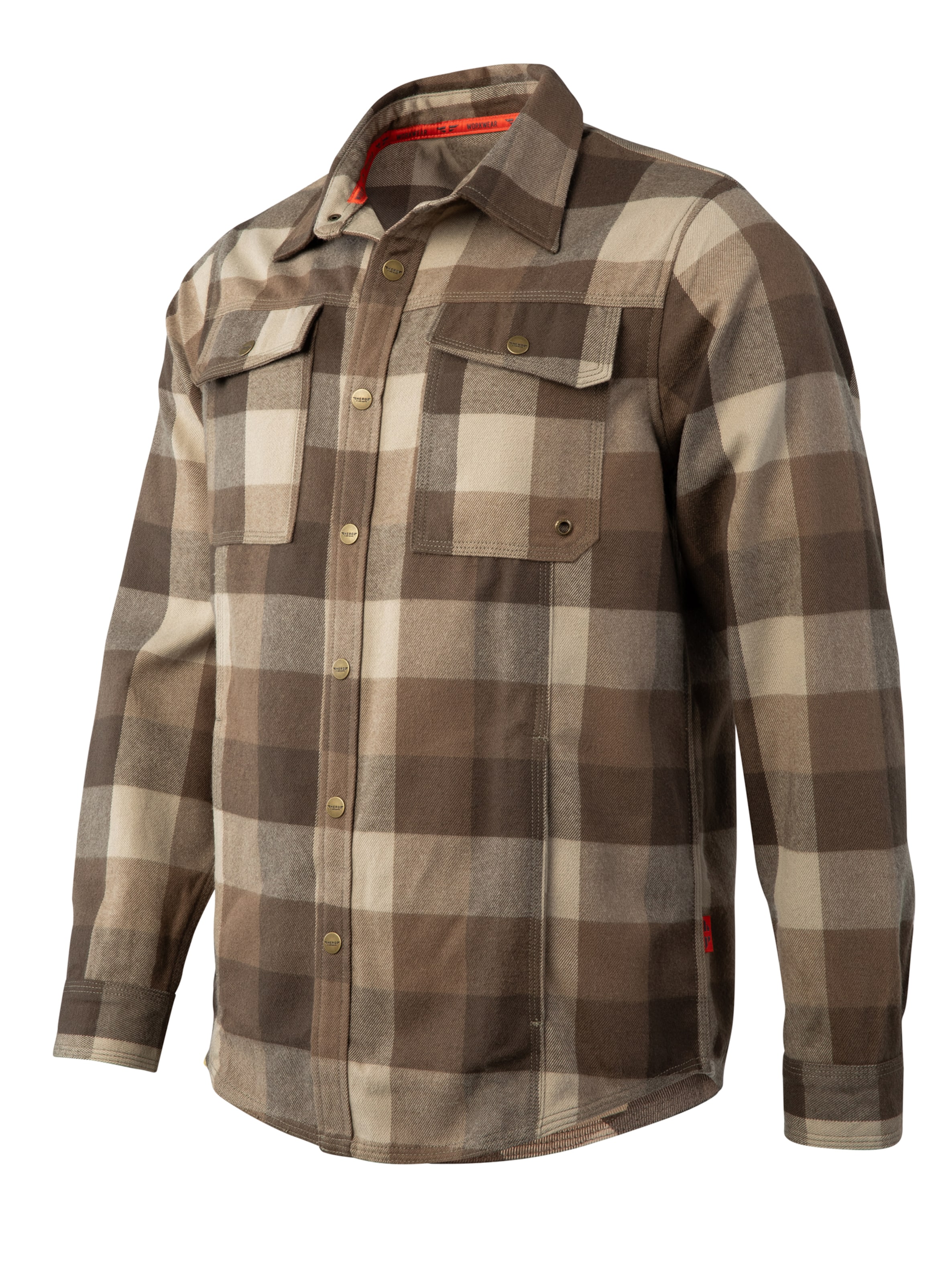 Chemise Hero en beige : devant