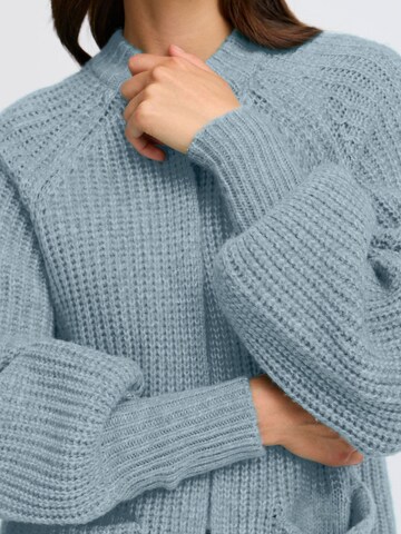 Fransa Knit cardigan in Blue