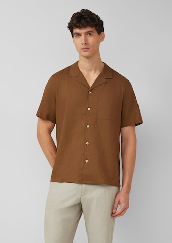 s.Oliver Pohodlné nošení Košile – hnědá: přední strana