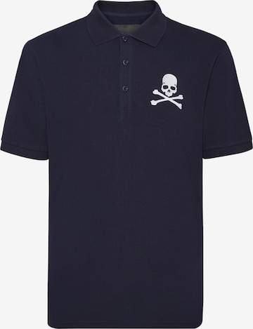 Maglietta 'Skull&Bones' di Philipp Plein in blu: frontale