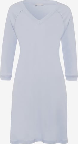 Hanro Nachthemd ' Pure Essence 90cm ' in Blauw: voorkant