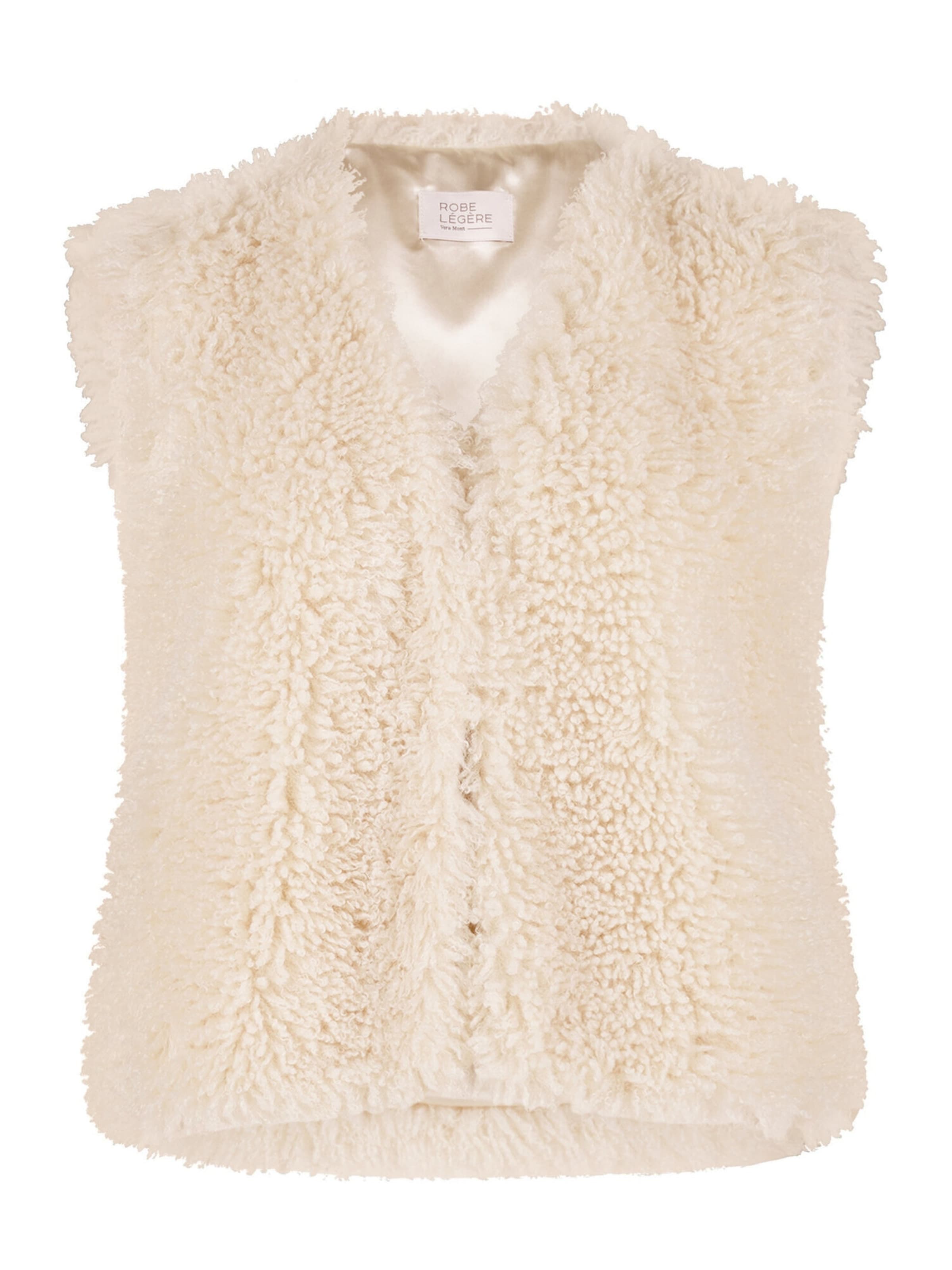 Gilet di Vera Mont in beige: frontale