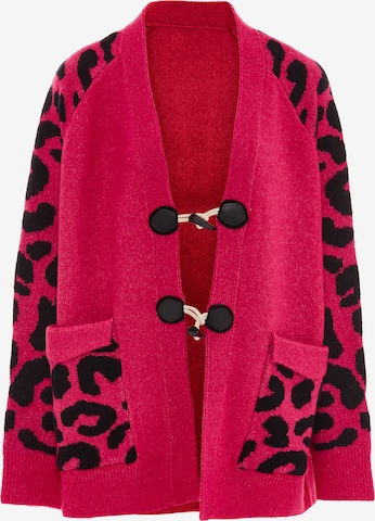 Cardigan IMANE en rose : devant