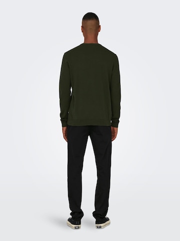 Coupe regular Pull-over 'Alex' Only & Sons en vert