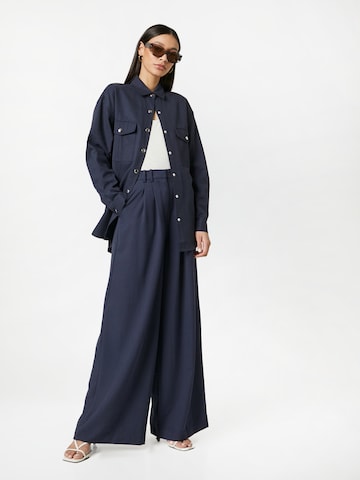 Wide leg Pantaloni cutați 'Brenda' de la Guido Maria Kretschmer Women pe albastru