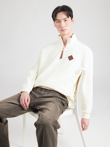 naketanoSweater majica - bež boja: prednji dio