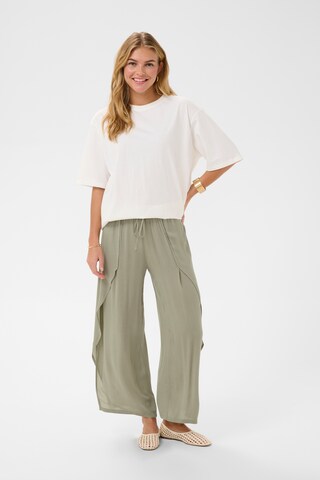 Loosefit Pantalon 'Allie' Cream en vert