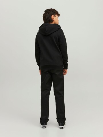 Jack & Jones Junior Zip-Up Hoodie in Black