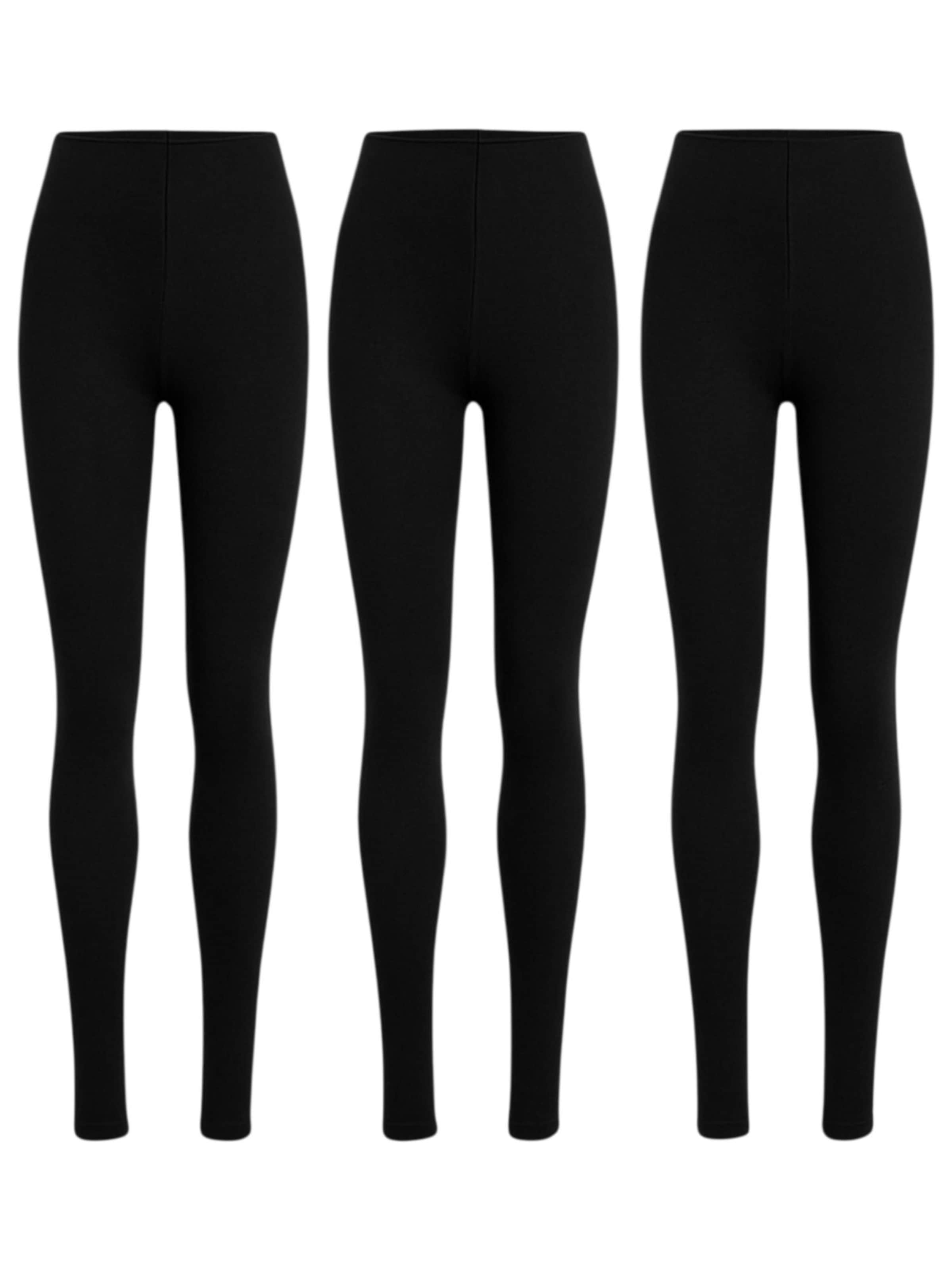 fashionshowcase Slimfit Leggings 'ArcticFlex Thermo' in Zwart: voorkant