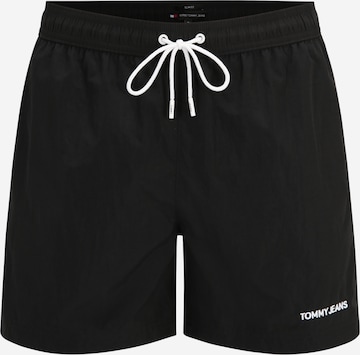 Tommy Jeans - Bermudas en negro: frente