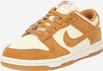 Baskets basses 'Dunk' Nike Sportswear en blanc : devant