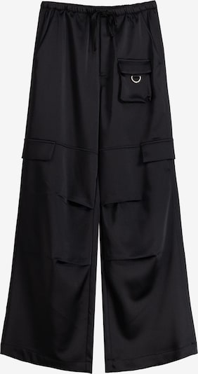 Pantaloni cu buzunare Bershka pe negru, Vizualizare produs