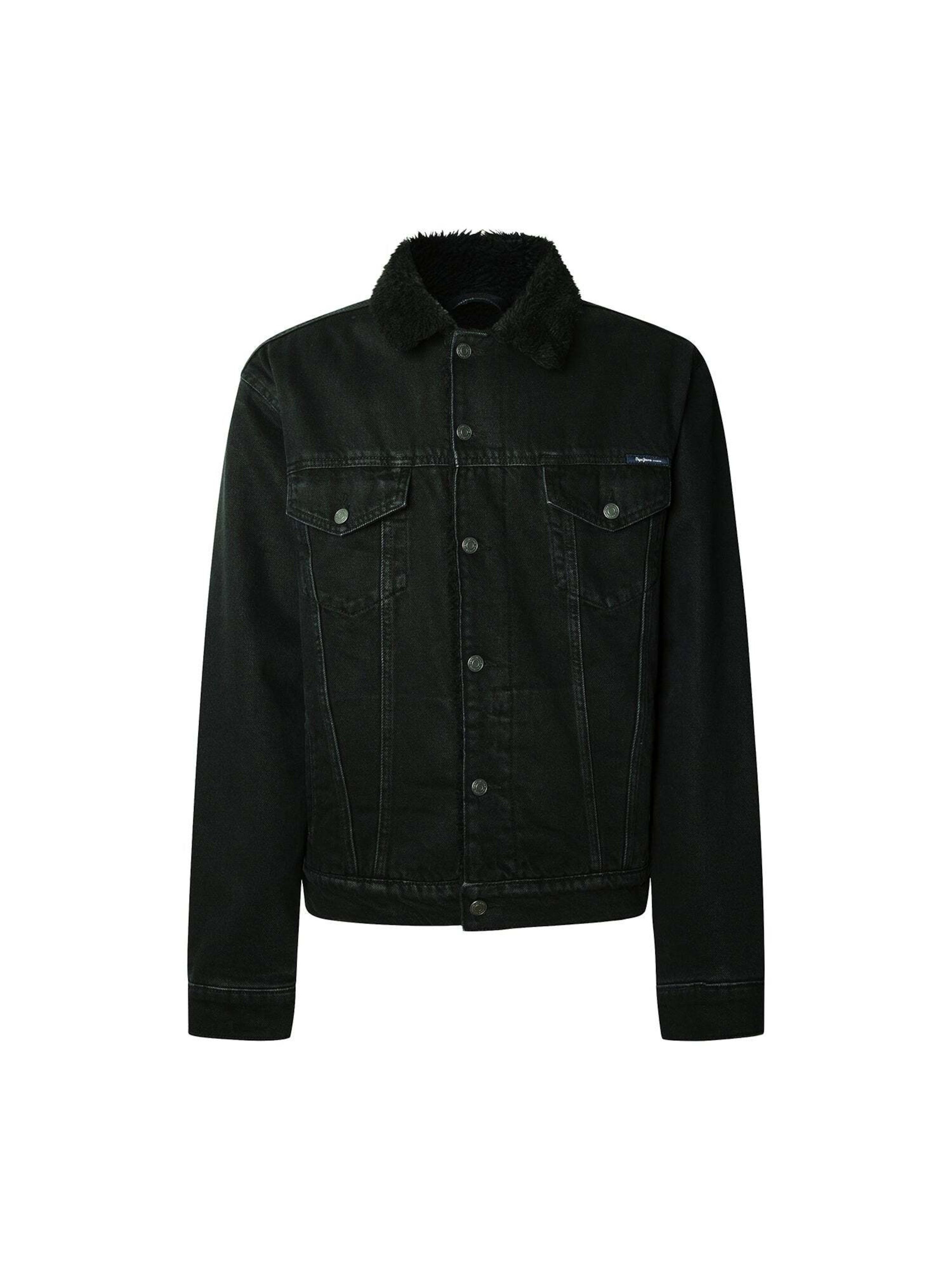 Pepe Jeans Tussenjas 'DLX' in Zwart: voorkant