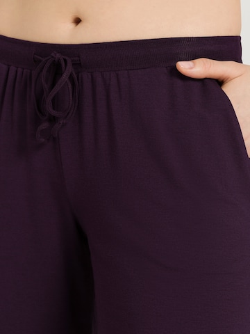 Hanro Pajama Pants 'Natural Elegance' in Purple
