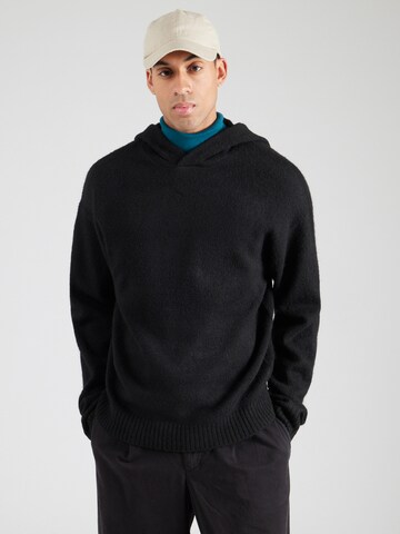 JACK & JONES Πουλόβερ 'JOROLLIE' σε μαύρο: μπροστά