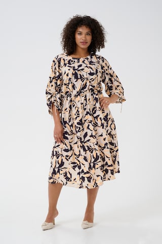 Robe 'Paca' KAFFE CURVE en mélange de couleurs : devant