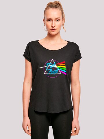 F4NT4STIC Shirt 'Pink Floyd Neon Dark Side' in Black: front
