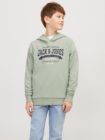 Jack & Jones Junior Μπλούζα φούτερ σε πράσινο: μπροστά