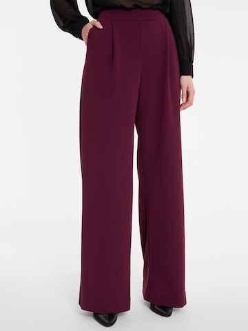 Ana Alcazar Regular Broek 'Adysa' in Rood: voorkant