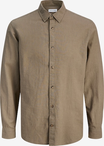 Chemise 'JJESummer' JACK & JONES en marron : devant