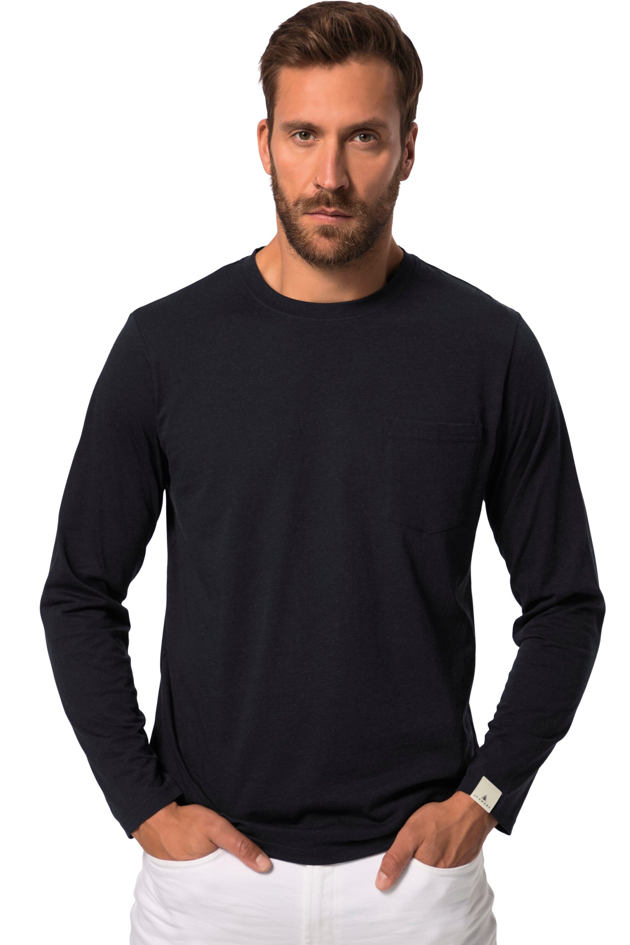 JP1880 Shirt in Blauw: voorkant