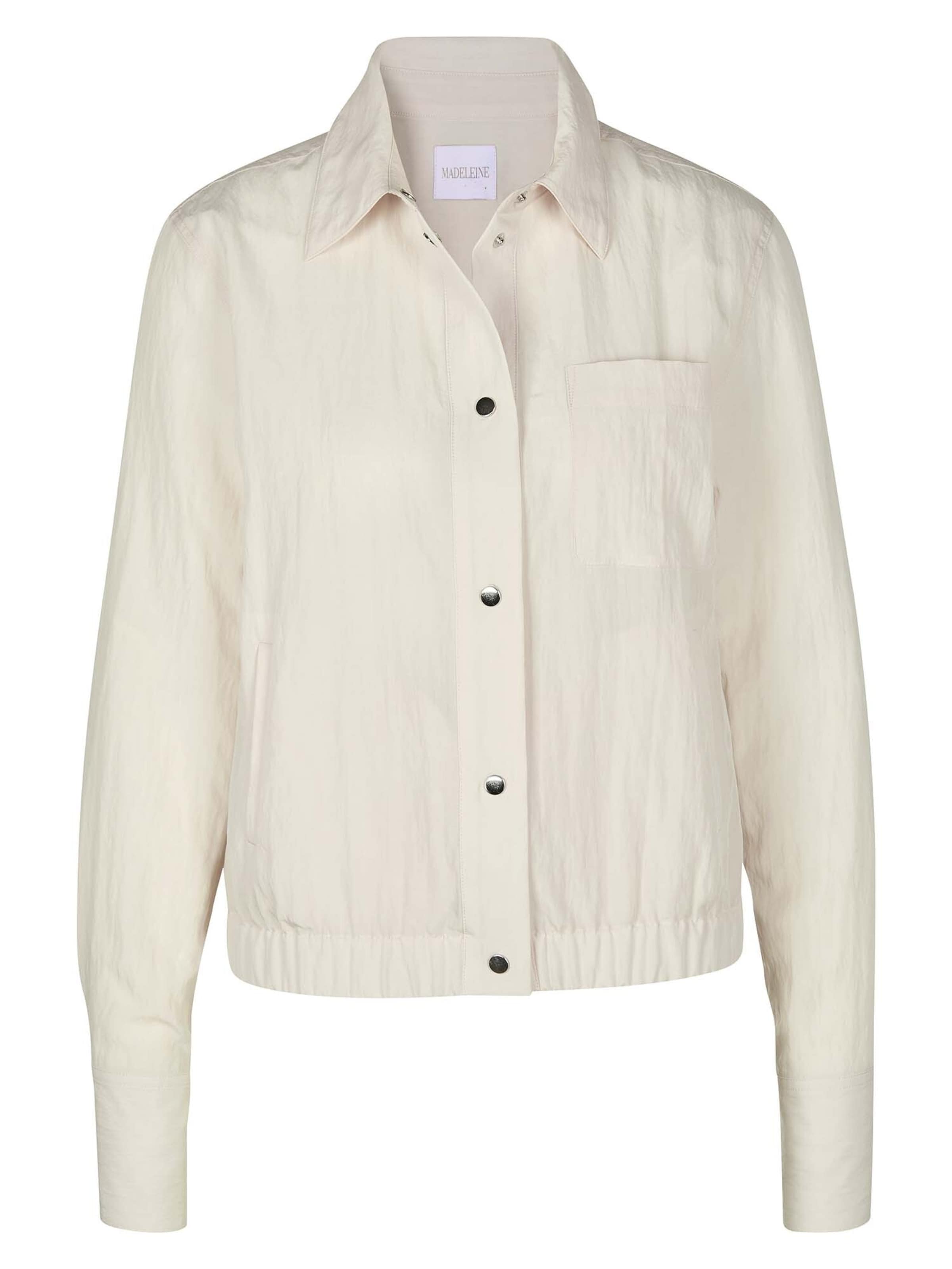 Chemisier MADELEINE en blanc : devant