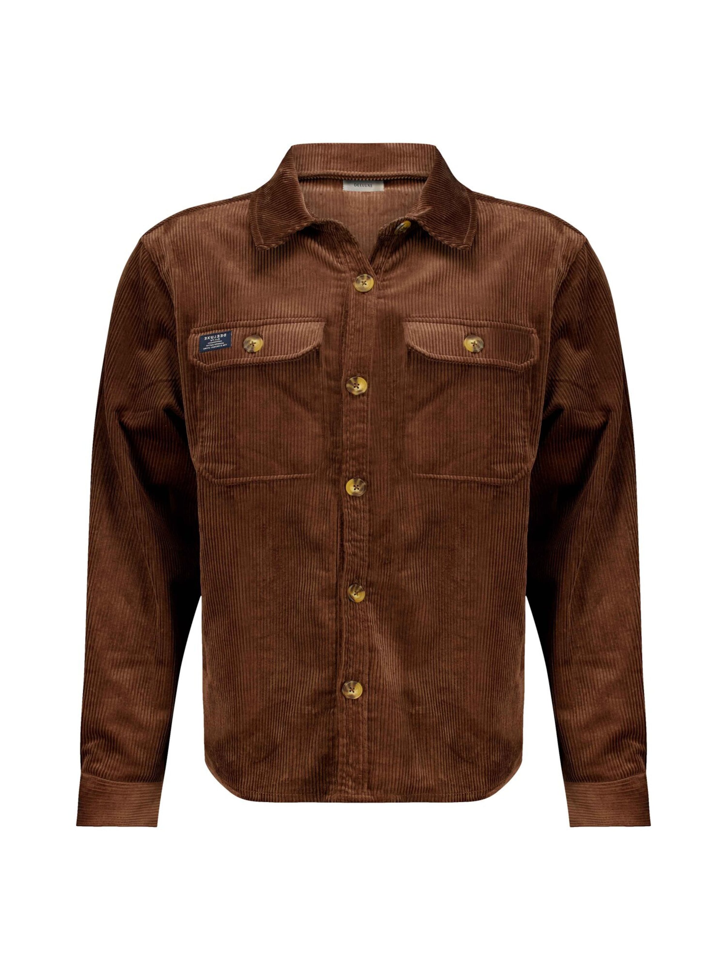 Coupe regular T-Shirt 'ALINO' Deeluxe en marron : devant