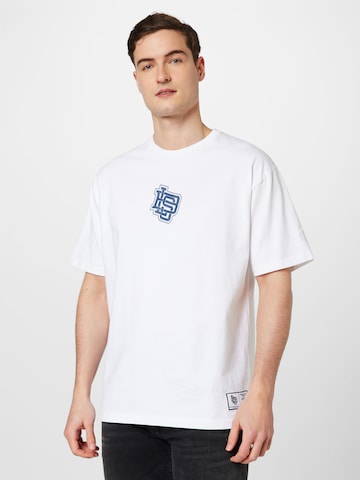 BLS HAFNIA Bluser & t-shirts 'Basket' i hvid: forside
