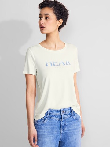 T-shirt STREET ONE en blanc : devant