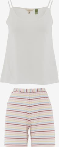 Organication Shorty in Weiß: Vorderseite