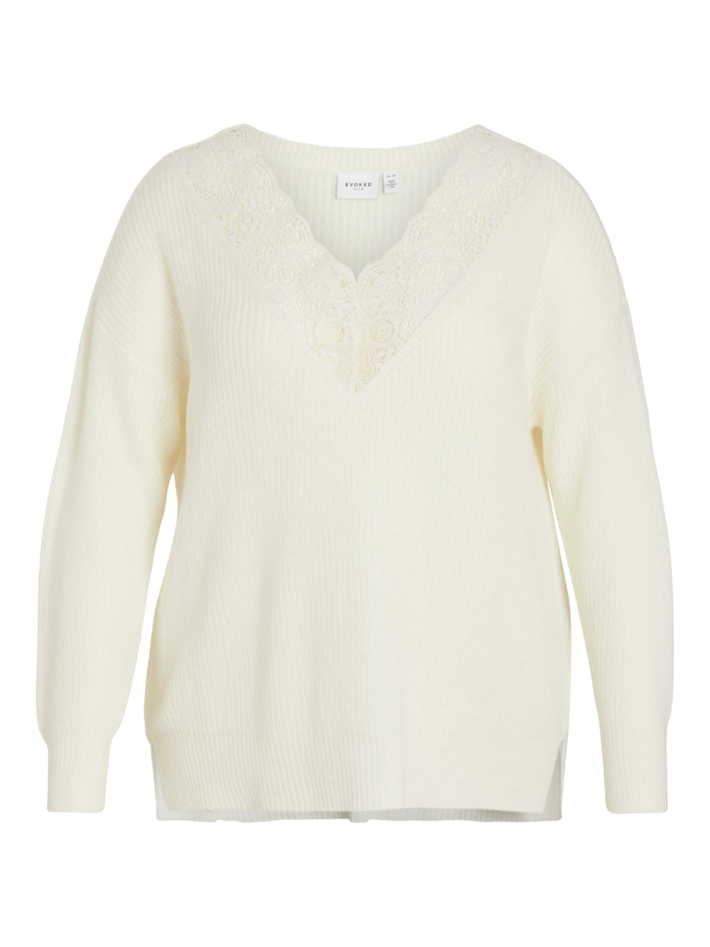 EVOKEDPulover 'Glacy' - bijela boja: prednji dio