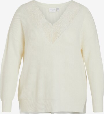 EVOKED Sweater 'Glacy' in White: front