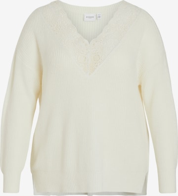 EVOKED Sweater 'Glacy' in White: front