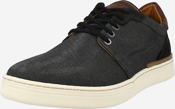 BULLBOXER Lace-Up Shoes in Black: front