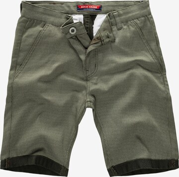 Rock Creek Slimfit Chinoshorts in Grün: predná strana