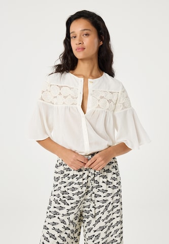 Fabienne Chapot Blouse in Beige: voorkant