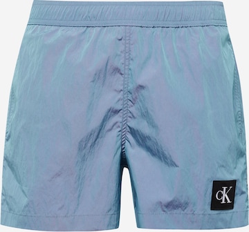 Calvin Klein Swimwear Board Shorts in Blue: front