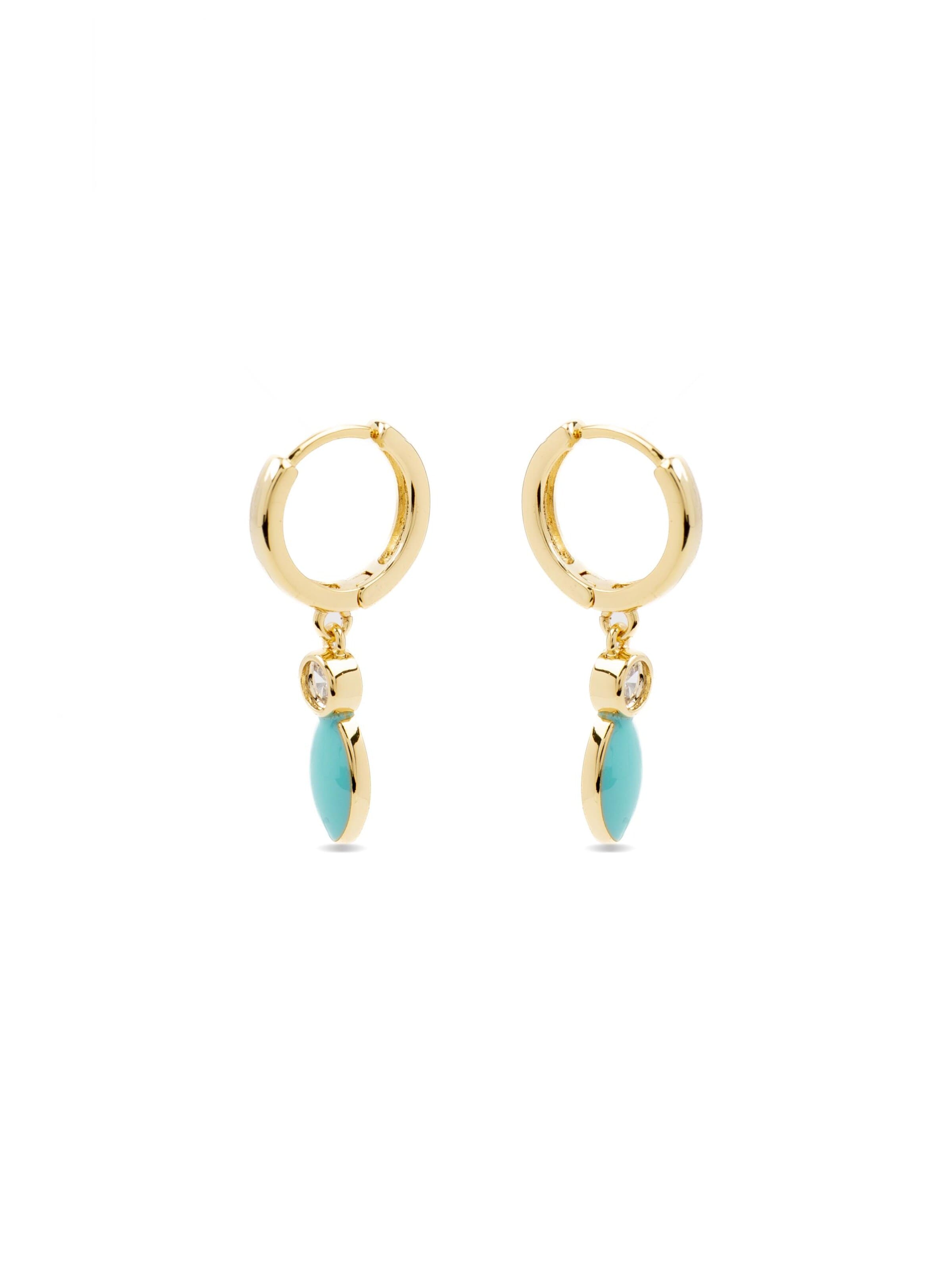Luxenter Earrings 'Rielo' in Blue: front