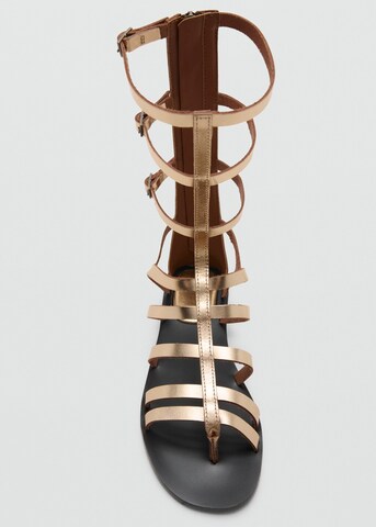 MANGO TEEN Sandals 'Ember' in Gold