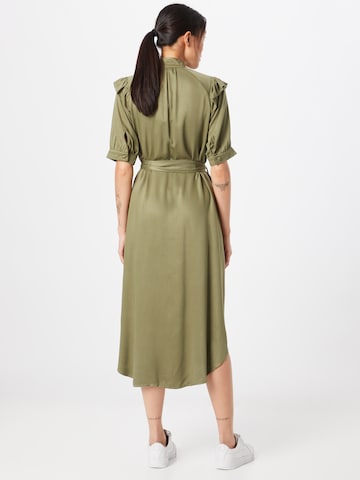 NÜMPH Shirt Dress 'CHARDONNAY' in Green