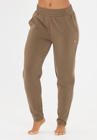 Athlecia Tapered Sports trousers 'Jillnana' in Brown: front