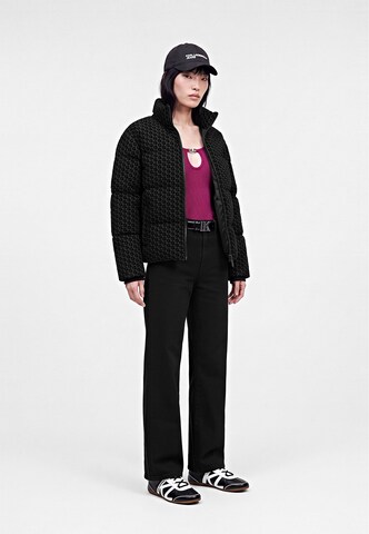 KARL LAGERFELD JEANS Zimska jakna | črna barva