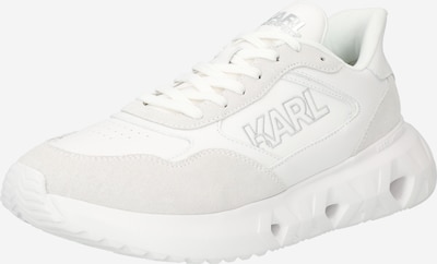 Karl Lagerfeld Sneaker low i sølv / hvid / naturhvid, Produktvisning