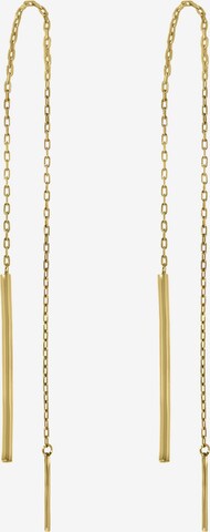 Lucardi Earrings 'Klassisch' in Gold: front