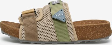 Pantoufle 'NIWA SLIPPER UNI' Flower Mountain en beige : devant